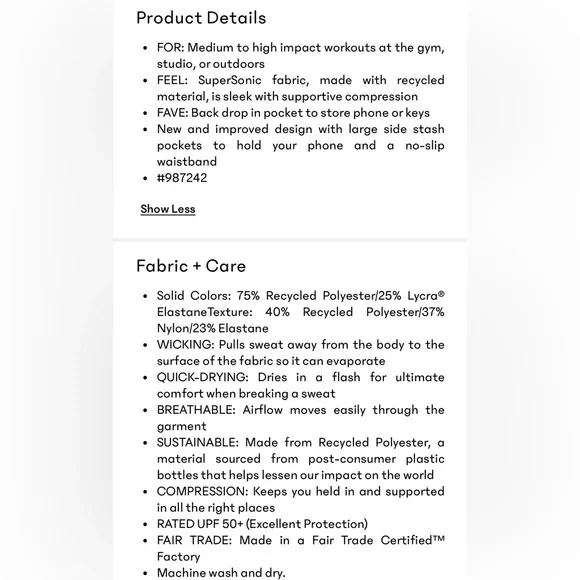 ATHLETA ULTIMATE STASH HIGH RISE 7/8 LEGGINGS - Picture 4 of 6